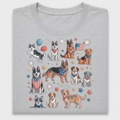 Patriotic Dog 4th Of July DTF Transfer