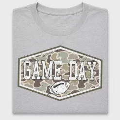 Retro Camo Football Game Day DTF Transfer