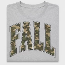 Fall Camo Varsity DTF Transfer