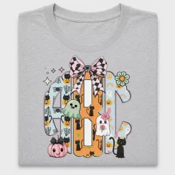 Retro Halloween Preppy Monogram DTF Transfer