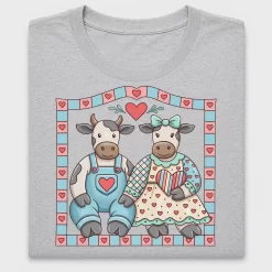 Retro Cow Couple Love DTF Transfer