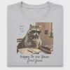 Feral Raccoon Don't Care Club DTF Transfer