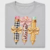 Watercolor Pencil Bow DTF Transfer