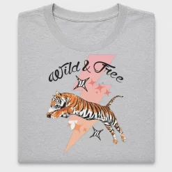 Wild and Free Tiger DTF Transfer
