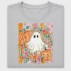 Floral Halloween Ghost Pumpkin DTF Transfer