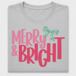Merry & Bright Christmas DTF Transfer