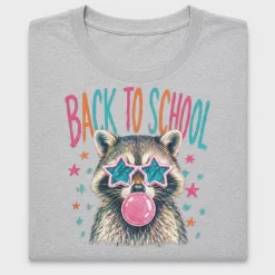 Bubble Gum Raccoon Back to School DTF Transfer