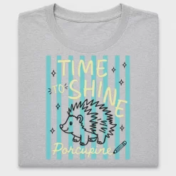 Time To Shine Porcupine DTF Transfer