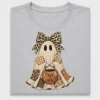 Patchwork Ghost DTF Transfer Halloween Design