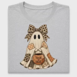 Patchwork Ghost DTF Transfer Halloween Design