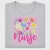 Retro Nurse Wildflowers DTF Transfer