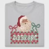 Coquette Santa Name DTF Transfer