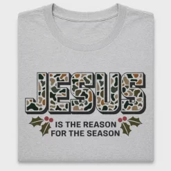 Camo Jesus Is The Reason For The Season DTF Transfer