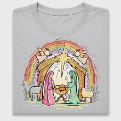 Oh Holy Night Nativity DTF Transfer