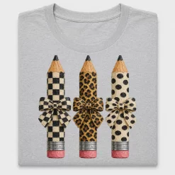 Pencil Bow DTF Transfer Design