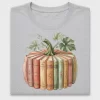 Vintage Book Pumpkin DTF Transfer