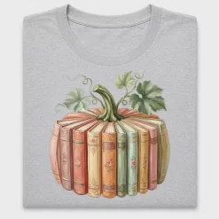 Vintage Book Pumpkin DTF Transfer