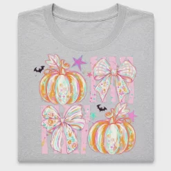 Colorful Pumpkin Bow Halloween DTF Transfer