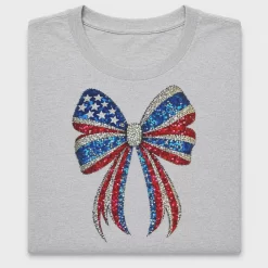 Patriotic Coquette Bow DTF Transfer