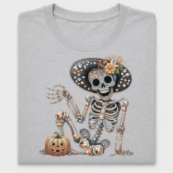 Rhinestone Skeleton Halloween DTF Transfer