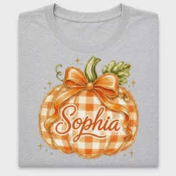 Personalized Buffalo Plaid Pumpkin DTF Transfer
