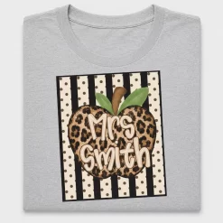 Leopard Leopard Apple Teacher DTF Transfer