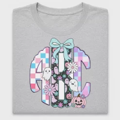 Retro Halloween Coquette Monogram DTF Transfer