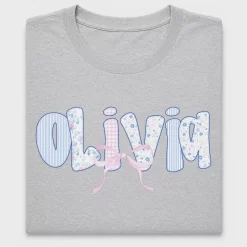 Floral Pastel Name DTF Transfer
