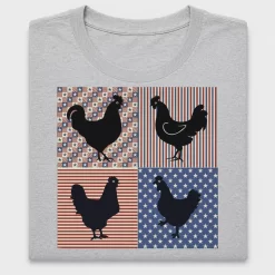 Retro Chicken Fourth of July DTF Transfer