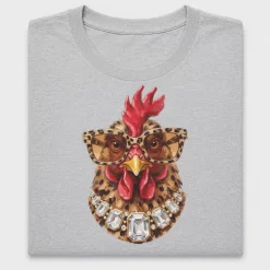 Sassy Leopard Chicken DTF Transfer