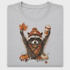 Retro Fall Raccoon DTF Transfer