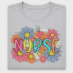 Retro Nurse Floral DTF Transfer