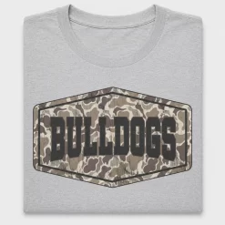 Bulldogs Camo DTF Transfer