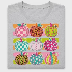 Colorful Patterned Pumpkins DTF Transfer