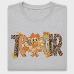 Fall Turkey Teacher DTF Transfer