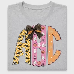 Halloween Coquette Monogram DTF Transfer