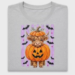 Highland Cow Halloween DTF Transfer
