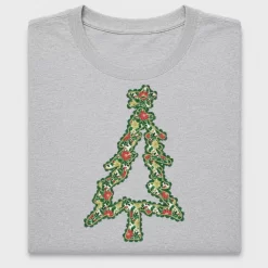 Floral Christmas Tree DTF Transfer