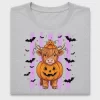 Halloween Highland Cow Pumpkin DTF Transfer