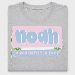 Noah Handwritten Font DTF Transfer
