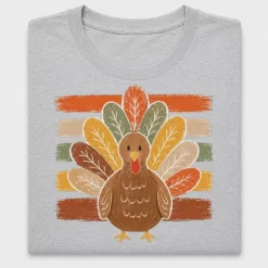 Thanksgiving Turkey Striped DTF Transfer