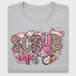 Scrub Life Leopard DTF Transfer