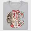 Christmas Preppy Monogram DTF Transfer