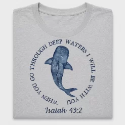 Retro Christian Faith Whale DTF Transfer