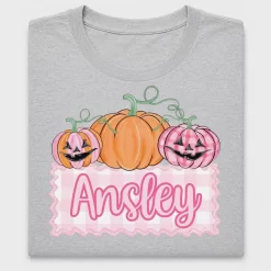 Preppy Pink Pumpkin Halloween DTF Transfer