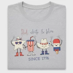 Red White Blue Fourth of July DTF Transfer