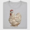 Faux Patchwork Quilted Hen DTF Transfer