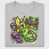 Mardi Gras Fleur De Lis DTF Transfer