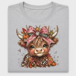 Fall Highland Cow DTF Transfer