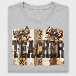 Coquette Leopard Teacher DTF Transfer
